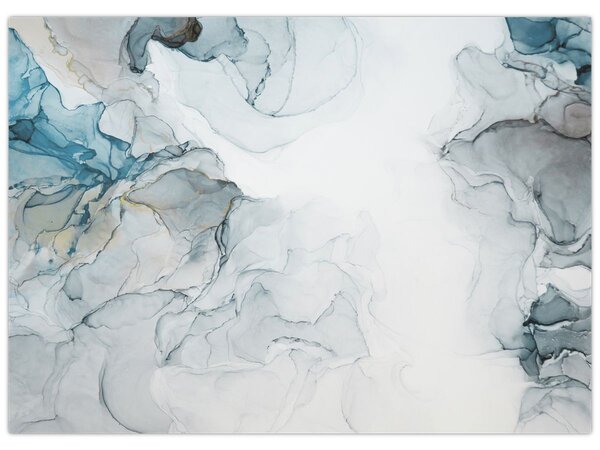 Obraz - Niebieski marmur (70x50 cm)