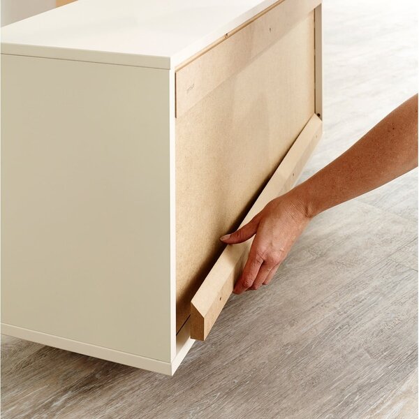 Biały modułowy system półek 136x69 cm Mistral Kubus – Hammel Furniture
