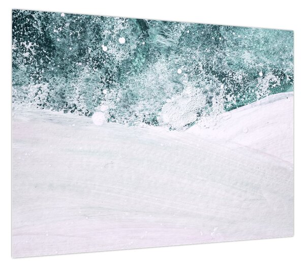 Obraz - Turkusowa abstrakcja (70x50 cm)