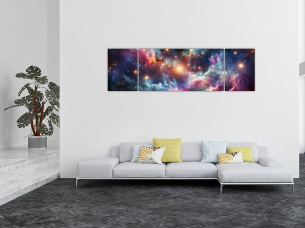 Obraz - Ciemny kosmos (170x50 cm)