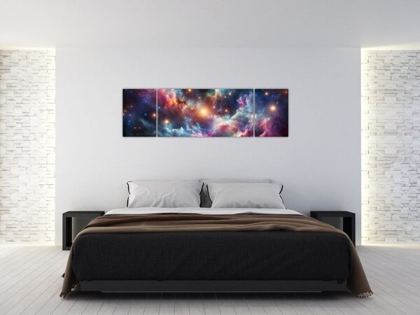 Obraz - Ciemny kosmos (170x50 cm)