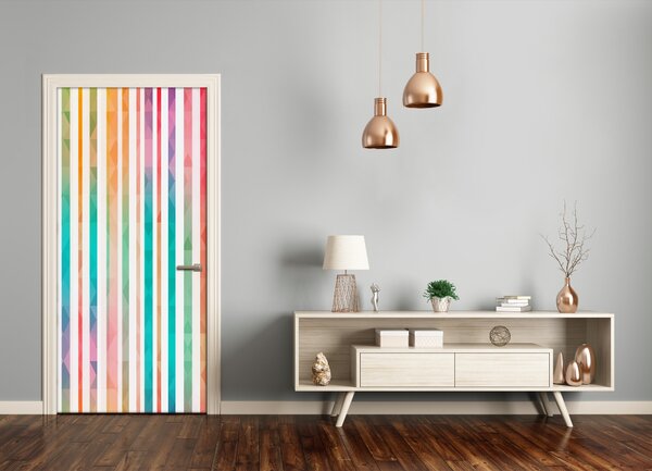Naklejka fototapeta na drzwi Kolorowe paski
