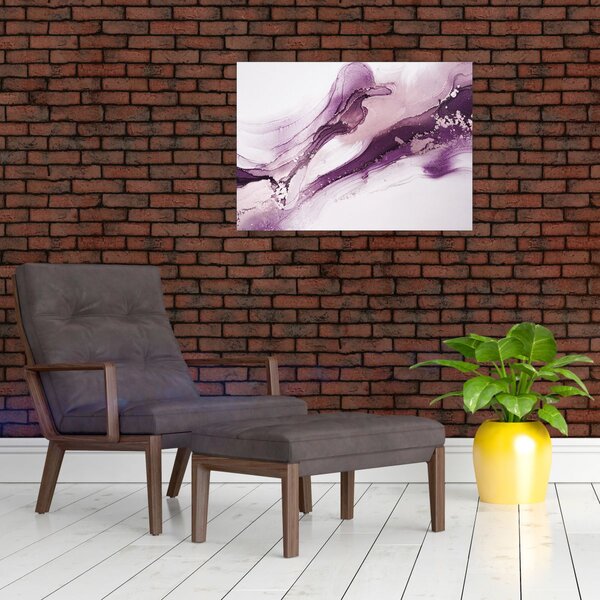 Obraz - Fioletowy płyn artystyczny (70x50 cm)