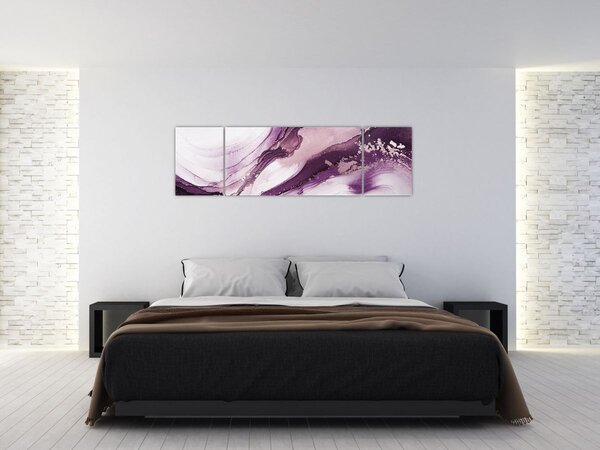 Obraz - Fioletowy płyn artystyczny (170x50 cm)