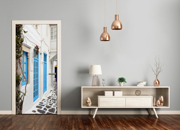 Fototapeta samoprzylepna na drzwi Greckie uliczki
