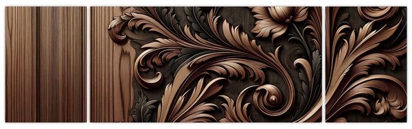 Obraz - Wzór z drewna (170x50 cm)