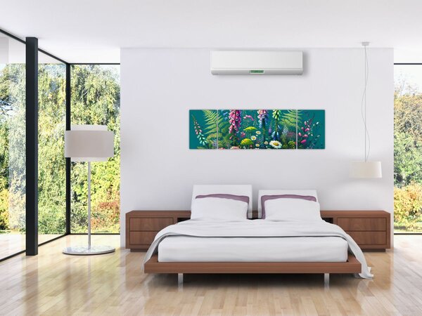 Obraz - Kwiaty łąkowe (170x50 cm)
