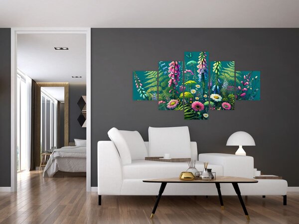 Obraz - Kwiaty łąkowe (125x70 cm)