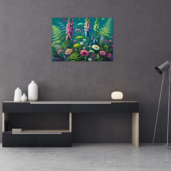 Obraz - Kwiaty łąkowe (70x50 cm)