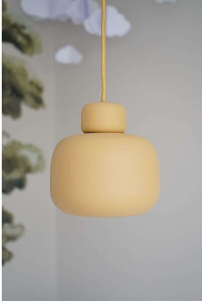 Woud - Stone Lampa Wisząca Small Mustard Yellow