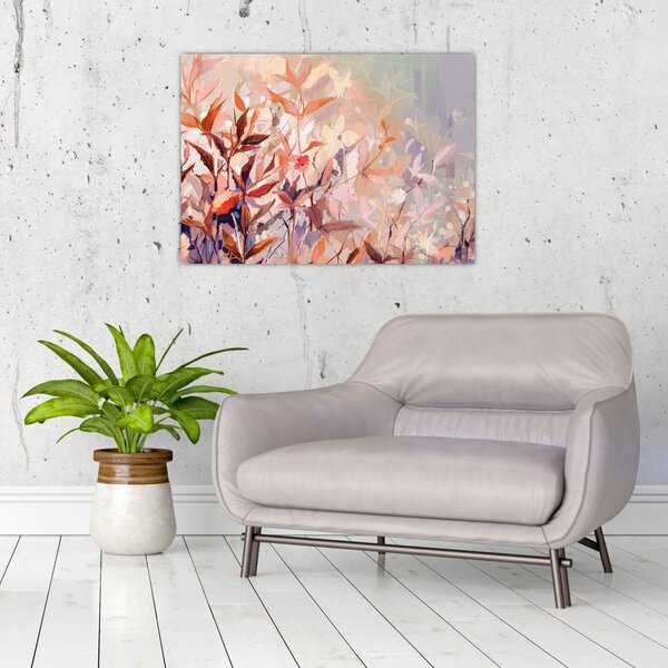 Obraz - Malowanie pastelami jesieni (70x50 cm)
