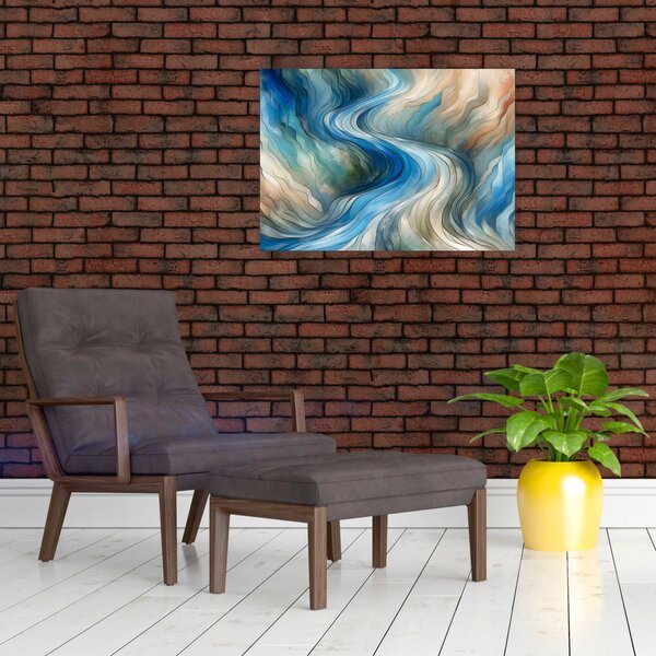 Obraz - Abstrakcyjny nurt (70x50 cm)