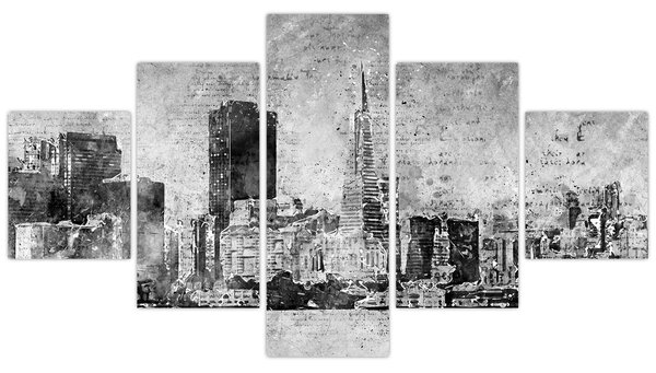 Obraz - Miasto sztuki kawowej (125x70 cm)