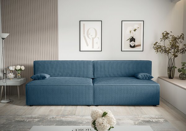 Niebieska rozkładana sofa D7-C59