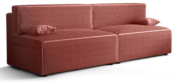 Różowa rozkładana sofa - Manila 3X