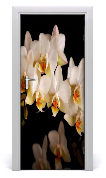 Naklejka samoprzylepna okleina na drzwi Orchidea