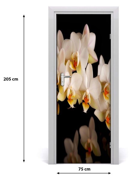 Naklejka samoprzylepna okleina na drzwi Orchidea