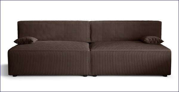 Brązowa rozkładana sofa L3-Z21