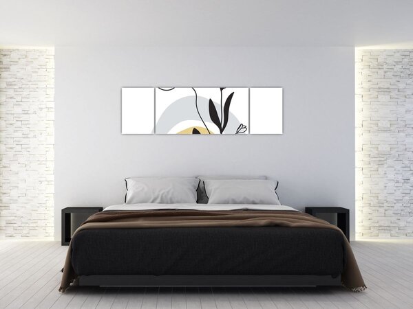 Obraz - Kwiaty w wazonie N⁰1 (170x50 cm)