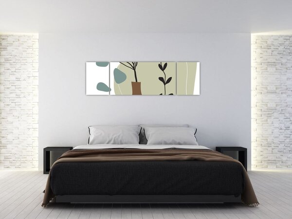 Obraz - Kwiaty w wazonie N⁰2 (170x50 cm)