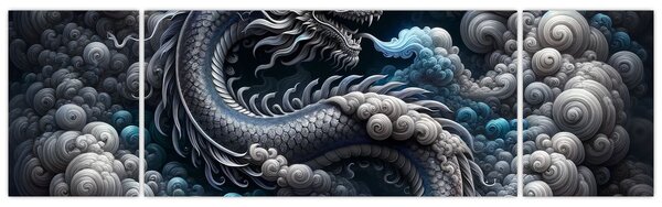Obraz – Smok w dymie (170x50 cm)