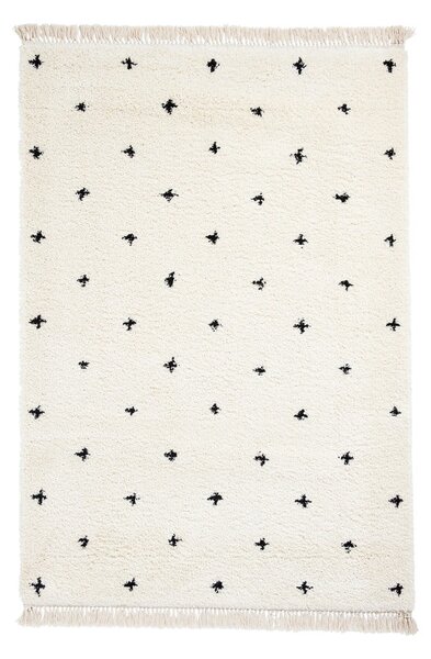 Biało-czarny dywan Think Rugs Boho Dots, 160x220 cm
