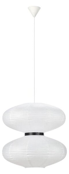 Biała lampa wisząca Markslöjd Dual, ø 60 cm