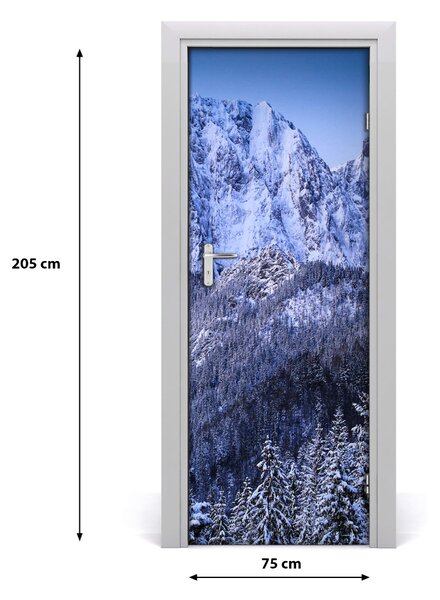 Naklejka na drzwi samoprzylepna Giewont Tatry