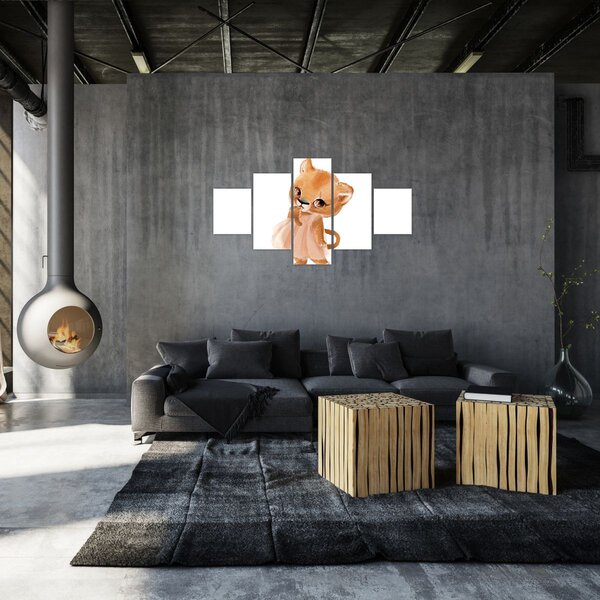 Obraz - Zwierzątko akwarelowe N⁰6 (125x70 cm)