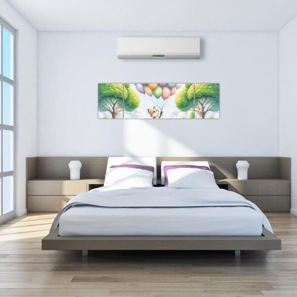 Obraz – Szczęśliwy lis (170x50 cm)