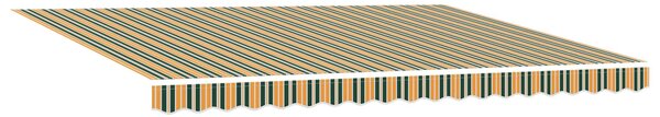Markiza wysuwana Zielony i żółty 450 × 350 cm