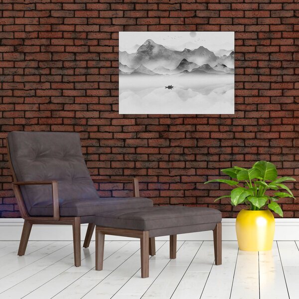 Obraz - Japońskie jezioro (70x50 cm)