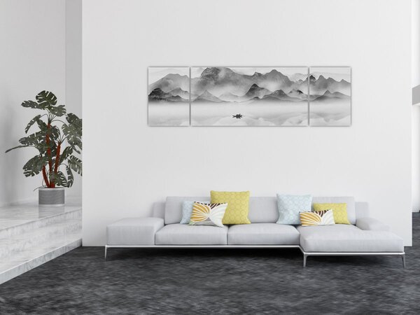 Obraz - Japońskie jezioro (170x50 cm)