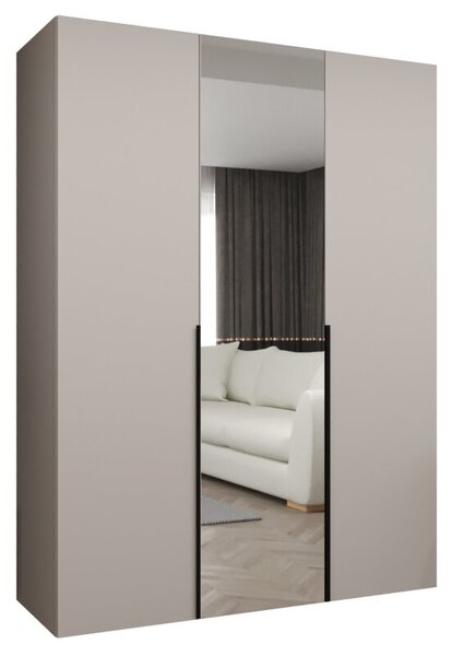 Szafa uchylna otwierana Alicante 2 150 wys. 202 cm kaszmir + u. czarny