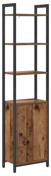 Szafka na książki stare drewno 40 x 24 x 161 cm