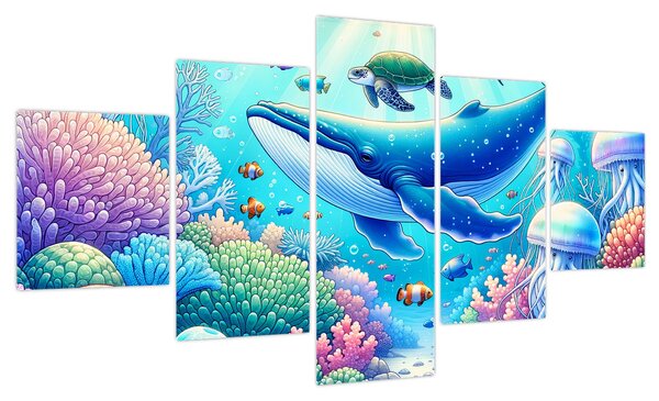 Obraz – Podwodny świat (125x70 cm)