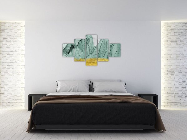 Obraz - Emerald Mountains N⁰1 (125x70 cm)