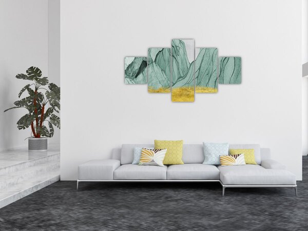 Obraz - Emerald Mountains N⁰1 (125x70 cm)