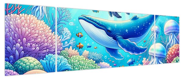 Obraz – Podwodny świat (170x50 cm)