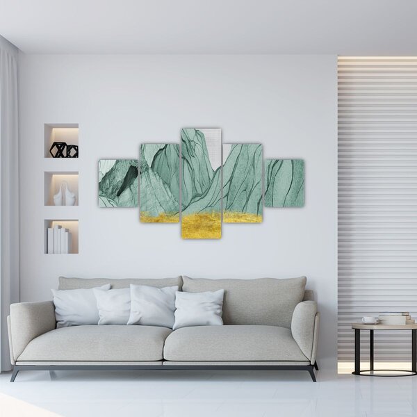 Obraz - Emerald Mountains N⁰1 (125x70 cm)