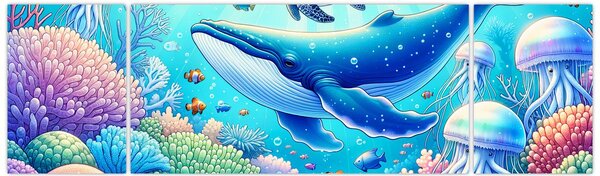 Obraz – Podwodny świat (170x50 cm)