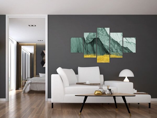 Obraz - Emerald Mountains N⁰2 (125x70 cm)