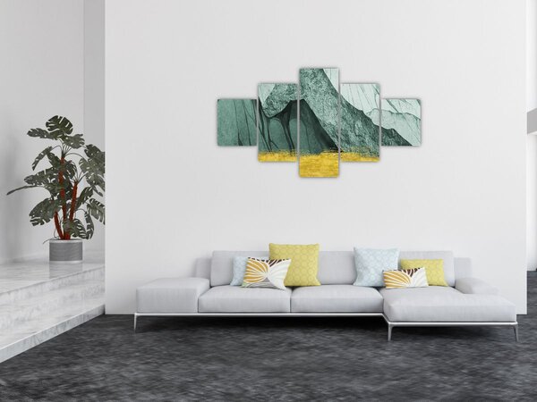 Obraz - Emerald Mountains N⁰2 (125x70 cm)