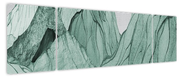 Obraz - Emerald Mountains N⁰1 (170x50 cm)