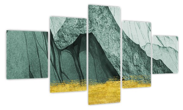 Obraz - Emerald Mountains N⁰2 (125x70 cm)
