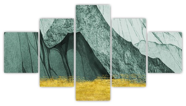 Obraz - Emerald Mountains N⁰2 (125x70 cm)