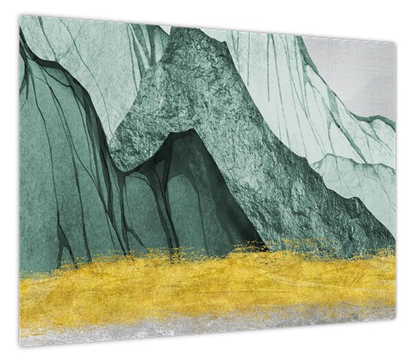 Obraz - Emerald Mountains N⁰2 (70x50 cm)