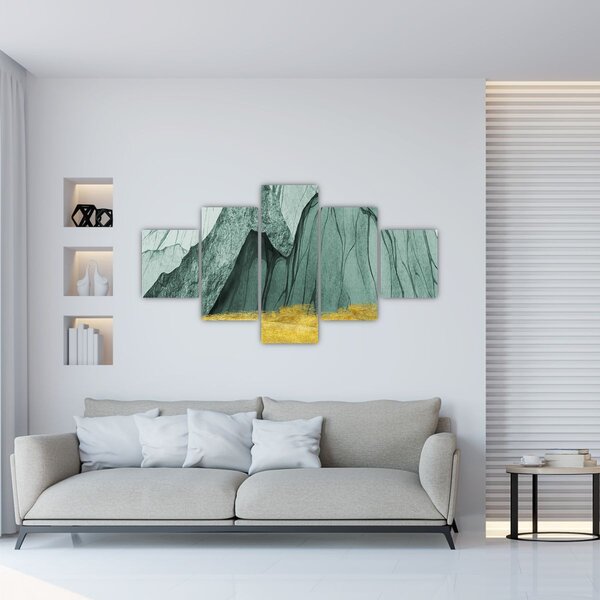 Obraz - Emerald Mountains N⁰3 (125x70 cm)