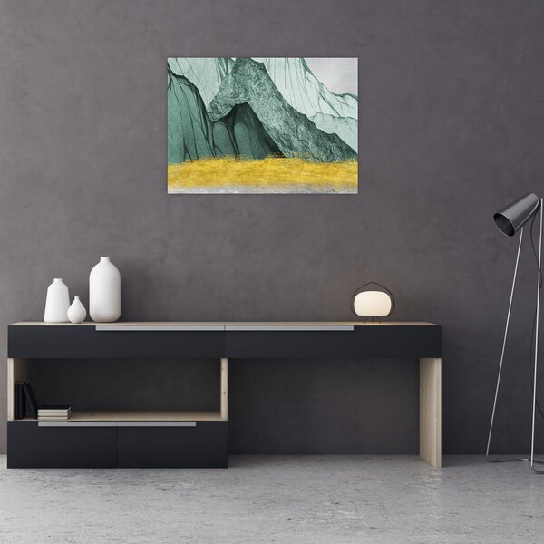 Obraz - Emerald Mountains N⁰2 (70x50 cm)