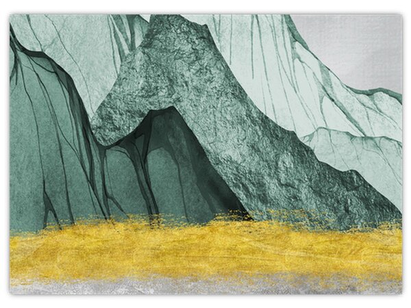 Obraz - Emerald Mountains N⁰2 (70x50 cm)